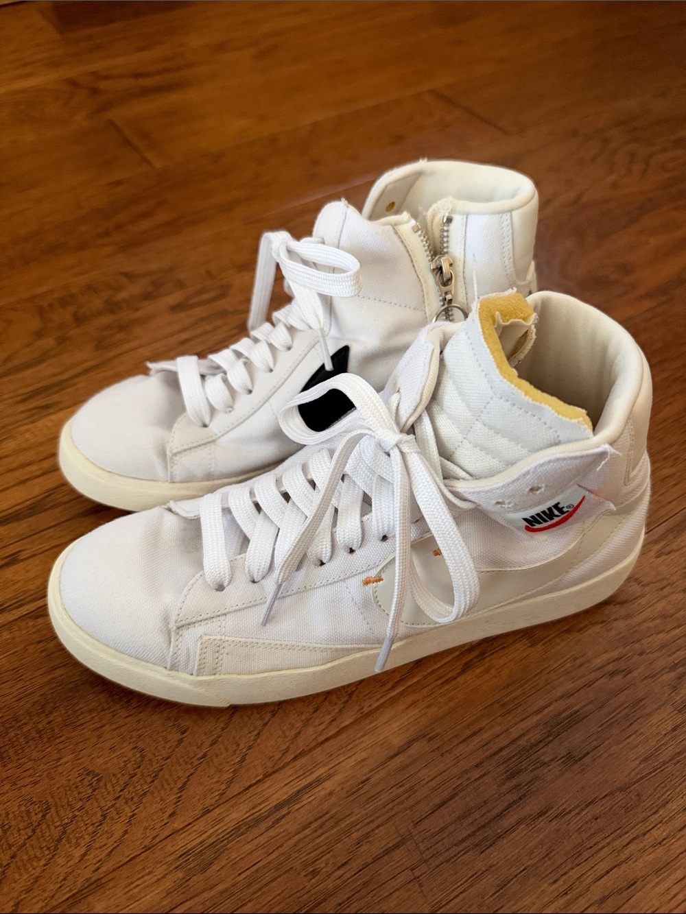 Nike Blazer Mid Rebel Summit White Fuel Orange High-Top Sneakers White & Black